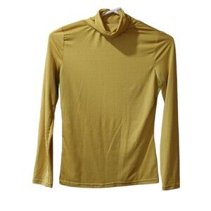 Doubleju Mustard Yellow Turtleneck Sweater Top Medium